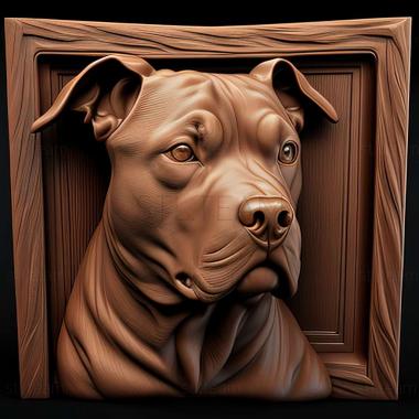 3D model Pitbull (STL)